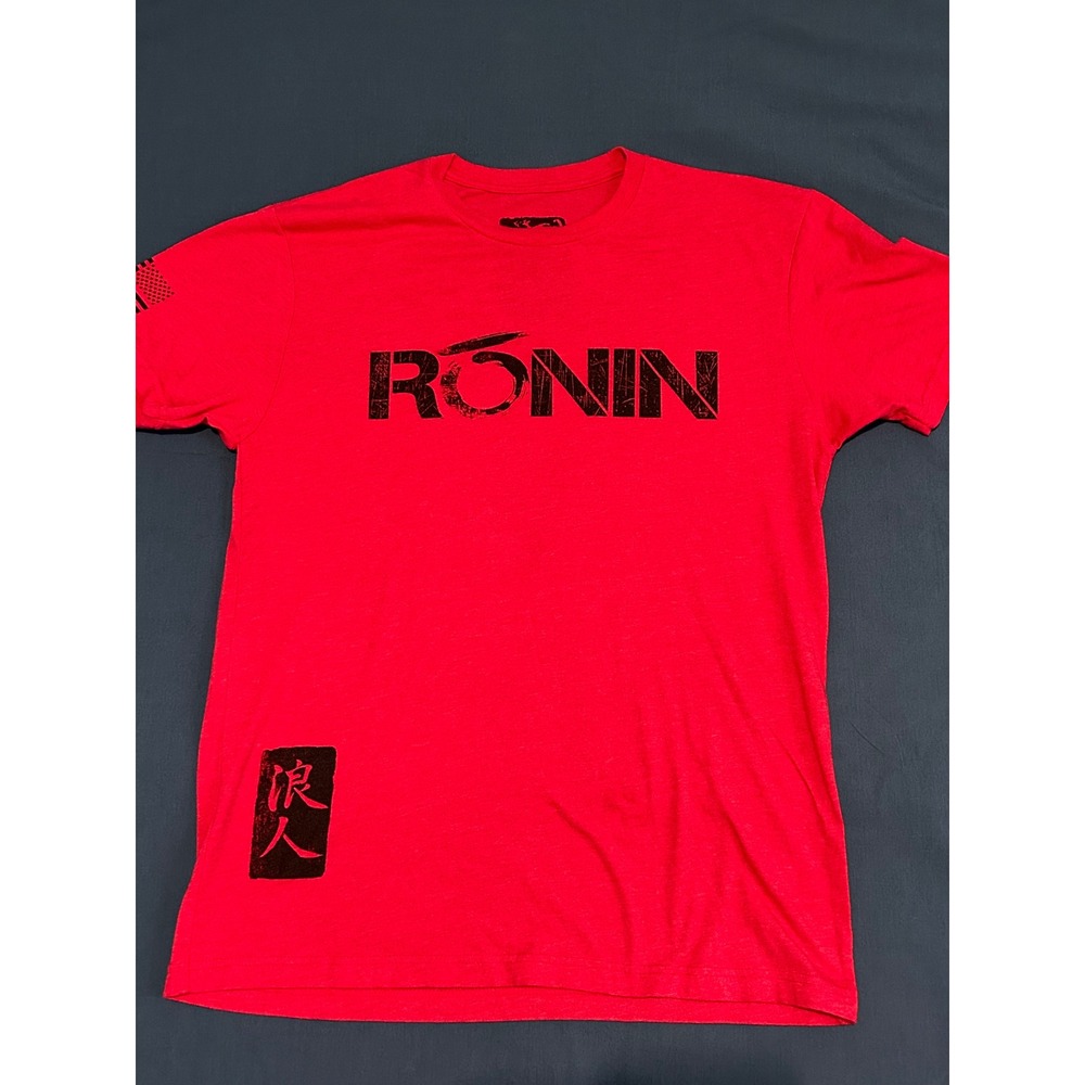 Ronin Tactics Bushido Graphic T-Shirt Red Mens Medium Tactical Kanji USA Made